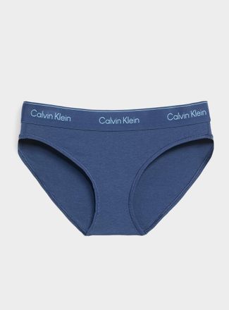 Calvin Klein Womens Logo band stretch bikini panty Cotton and modal