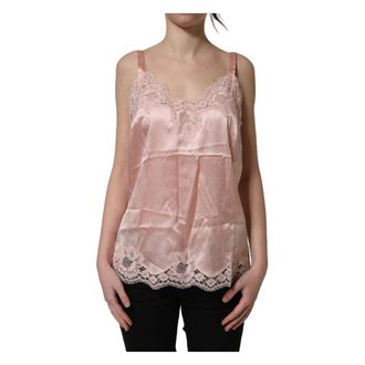Dolce & Gabbana Lingerie Top - female - Dolce & Gabbana - Sleeveless Tops - Pink - S - Tops