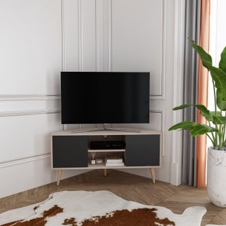 Decorotika Lesson 120 cm Corner TV Unit for TVs up to 51 in Medium Beige