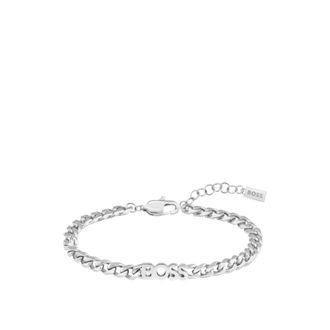BOSS Curb-chain bracelet with logo detail
