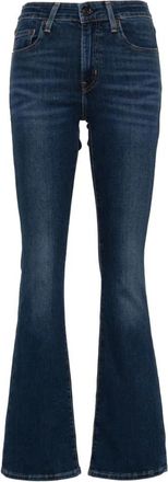 Levi's 725 High Rise Bootcut Wave Dark - Dames - Bootcut Jeans - Blauw - W30 L30 - Jeans