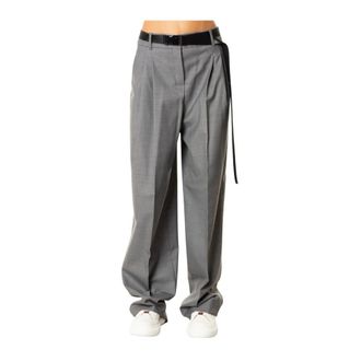 Max Mara Juanita Broek - Dames - Broeken - Grijs - Maat: S Wol