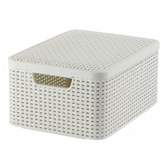 Curver Curver Caja De Almacenamiento Con Tapa Style M 18 L Blanco Crema