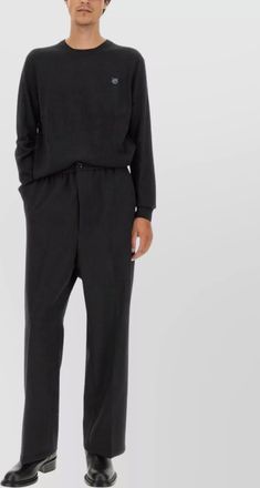 Maison Kitsuné fox patch ribbed sweater