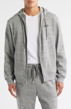 UGG Shiloh Fleece Zip Hoodie in Grey Heather at Nordstrom Rack, Size X-Large
