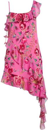 Camilla Matadora Flora Asymmetric Ruffle Silk Georgette Dress at Nordstrom, Size Medium