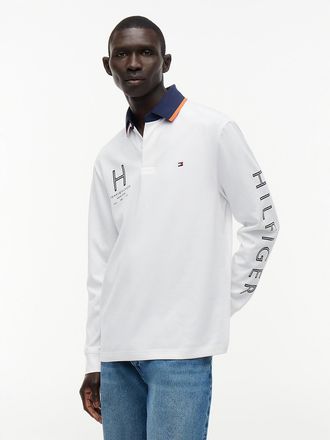 Tommy Hilfiger Mens Classic Fit Athleisure Jersey Polo - White - XXL