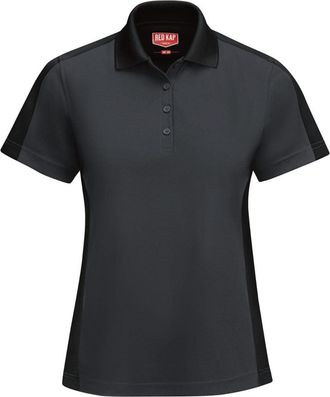 Red Kap Womens Short Sleeve Performance Knit Two-Tone Polo
