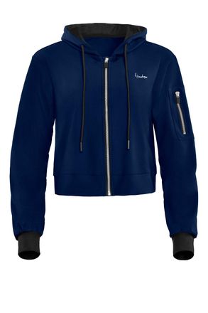 Winshape Trainingsjacke WINSHAPE Functional Comfort One Pocket Jacket, Damen, Gr. XXL, blau (dunkelblau), 85% Polyester, 15% Elasthan, ohne Ausschnitt, Jacken 