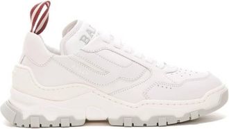 Bally Holden Leather and Fabric Sneakers, Brand Size 37 ( US Size 6.5 )