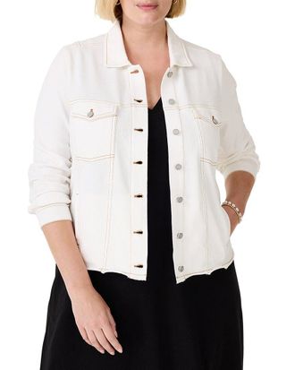 Nic+Zoe Plus Denim Look Jacket