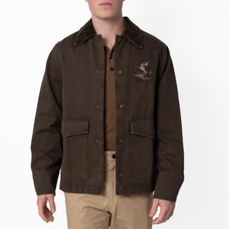 Burberry Mens Cotton Field Jacket, Size Medium