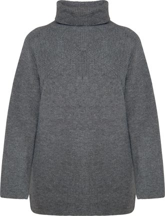 Usha Jumper Dames donkergrijs gem