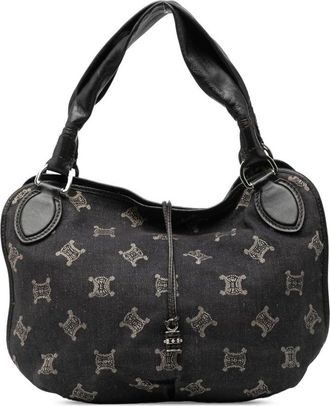 Celine Pre-owned Shoulder Bags, female, Black, Size: ONE SIZE Pre-owned Canvas Handbag