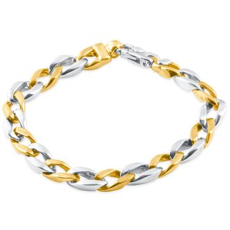 Pompeii3 Mens Curb Link 14k Gold (45gram) or Platinum (72gram) 8mm Bracelet 8.25