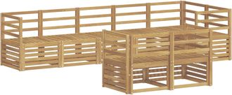 vidaXL Conjunto De Sof&aacute;s De Exterior 8 Uds. Blanco Vidaxl