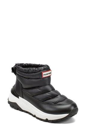 Hunter Annes Waterproof Faux Fur Lined Puffer Boot in Black at Nordstrom Rack, Size 5