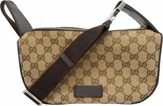 Gucci Brown Canvas Fanny Pack (Pre-Owned)