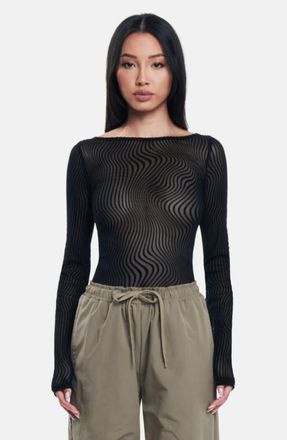 OW Collection EVA Blouse in Black at Nordstrom, Size X-Small