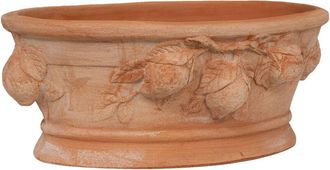 Biscottini International Biscottini - Cuenco De Terracota 100% Made In Italy Jarr&oacute;n De Exterior Totalmente Artesanal