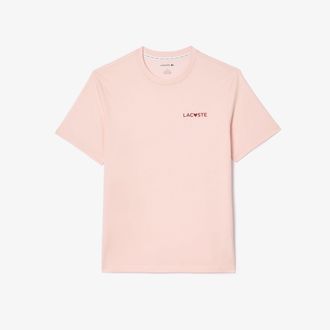 Lacoste Heren Valentijns Lounge T-Shirt (Roze)