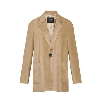 Seventy Giacca monopetto in velluto a coste - - Jackets - Donna - Beige - S