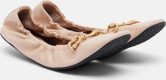 Gucci Prima Horsebit leather ballet flats