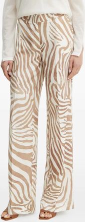 Guess Co x Marciano animal-print trousers - women - Fabric - 42 - Neutrals