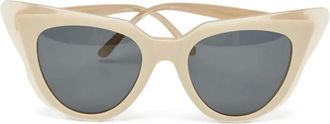 Illesteva Emmanuelle zonnebril met cat-eye montuur - Beige