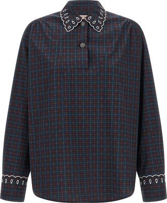 Marni Blue Cotton Womens Blouse