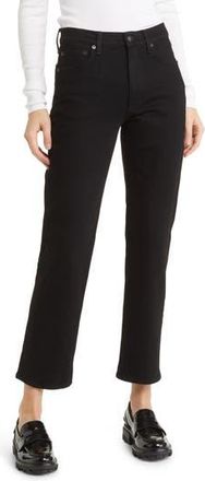 Rag & Bone Harlow High Waist Straight Leg Jeans in Black at Nordstrom Rack, Size 23