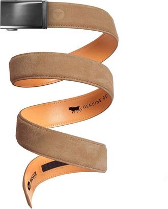 Mission Belt Mens Suede Belt In Honey