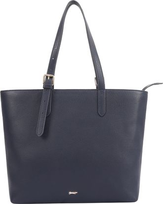 Paul Costelloe Womens Cambridge Leather Shoulder Bag - Navy - One Size