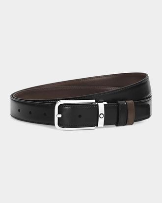 Montblanc Reversible Two-Tone Leather Belt