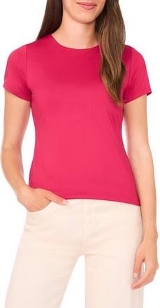 Halogen Essential Compression T-Shirt in Vivacious at Nordstrom Rack, Size X-Small