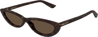 Alexander McQueen Zonnebrillen - Dames - Zonnebrillen - Bruin - 58 MM - Accessoires