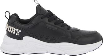 Plein Sport Ghost X Lo-Top Sneakers - unisex - Fitnessschoenen - Zwart - 36 EU - Leer - Fitness
