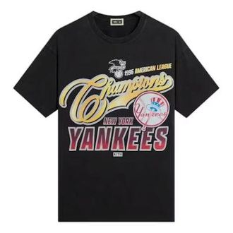 Kith For The New York Yankees Champions Vintage T-Shirt Black KHMG030090-001