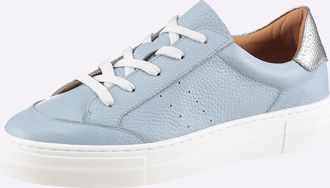 Heine Sneaker HEINE, Damen, Gr. 36, bleu, Glattleder, Leder, Rindsleder, Schuhe Sneaker