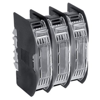 Wimex Portafusibile con protezione per fusibili NH 2, tripolare, 690V 400A, fissaggio su guida DIN, tipo PNH2x3-DIN IP20 - Wimex 5553477D