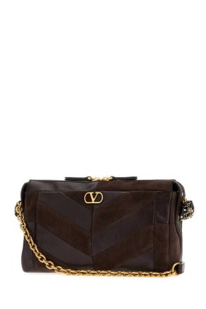 Valentino Garavani Ebonybrownoakbrown Borse A Tracolla Bag