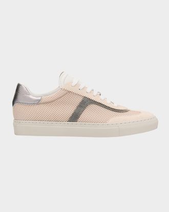 Brunello Cucinelli Mesh and Suede T-Toe Sneakers