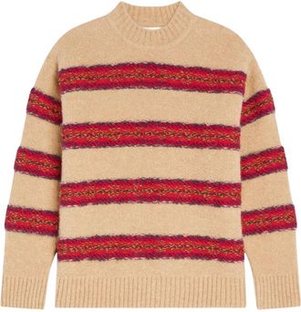 Dries Van Noten Master Sweater - Heren - Ronde hals truien - Veelkleurig - M - Wol - Truien & Vesten