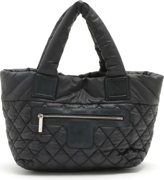 Chanel Coco Cocoon Black Nylon Quilted Tote Bag