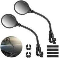 OEM Espejo Retrovisor Para Bicicleta Lntyq 2 De Gran Angular Con Rotaci&oacute;n De 360&deg;, Espejo De Seguridad Acr&iacute;lico Convexo, Apto Para Manillares De 22-32 Mm,
