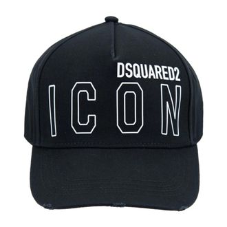 Dsquared2 Hats & Caps, unisex, Black, ONE SIZE, Iconic Baseball Cap with Buckle Closure