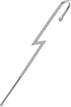 Lafonn Lightning Bolt Simulated Diamond Ear Cuff in White at Nordstrom Rack