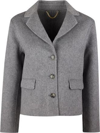 Stenstr&ouml;ms Korte Woljas - Dames - Blazers - Grijs - S - Wol - Jassen