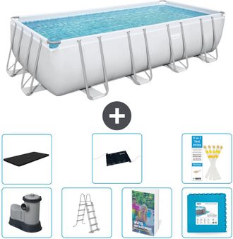 Bestway Piscina Bestway Power Steel Rectangular - 549x274x122 Cm - 8-piezas S621