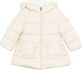 Moncler Girls Down Jacket Molan White Padded